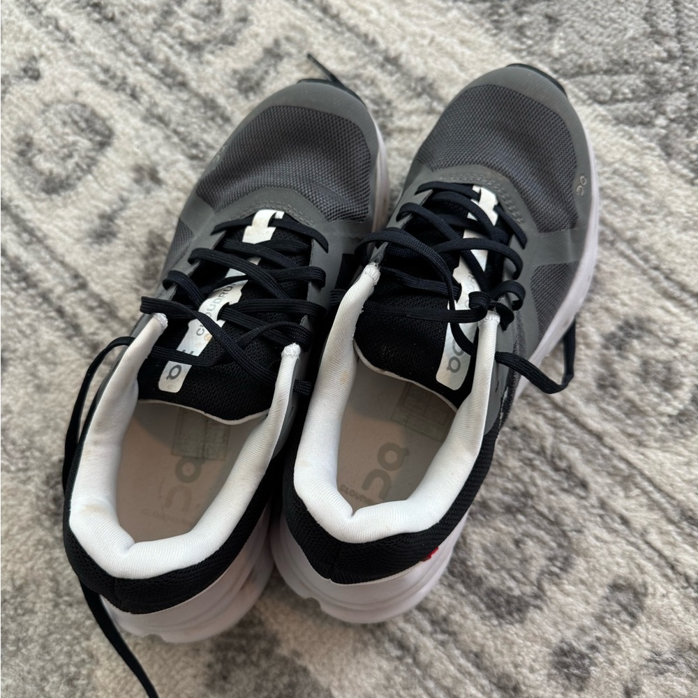 On Running Black and White Sneakers